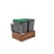 Rev-A-Shelf Walnut Hardwood, Dark Brown, 15 in W, 19.25 in H, 22.13 in D, 22.13 in L, Dark Brown 4WC-WN-18DM2-SC - alternate 5